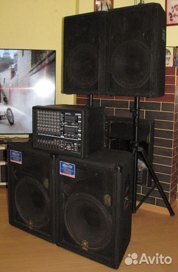 Колонки RX+Yamaha 1800W 4ш D15