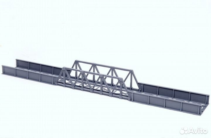 Железная дорога 1/87 Мост ж/д 52.6 см 3 пролета H0