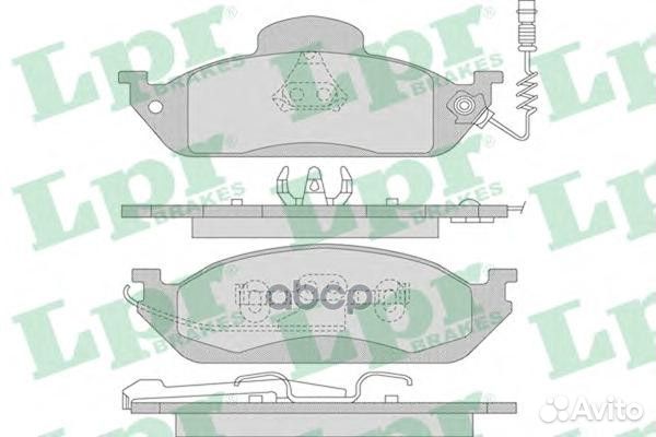 Колодки тормозные mercedes W163 ML230-ML430