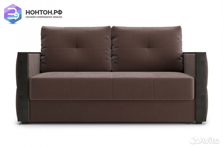 Диван еврокнижка Инсайд коричневый
