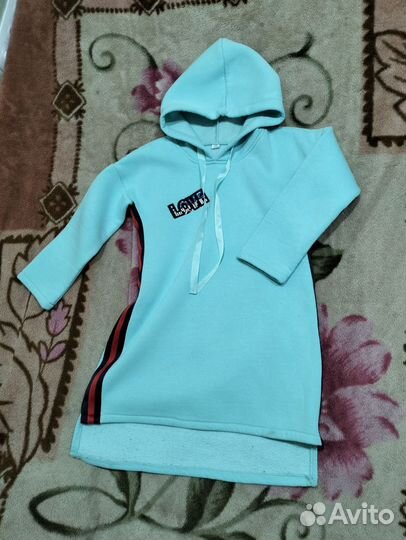 Платье туника теплое