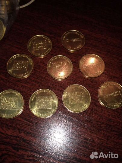 Монеты железо tokens metal S plastic