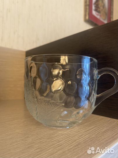 Набор стеклянных чашек 6 шт