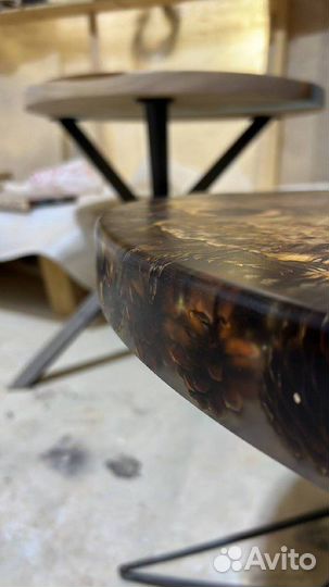 Журнальный стол лофт с шишками