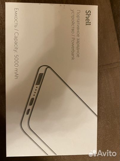 Внешний аккумулятор power bank 5000мАч