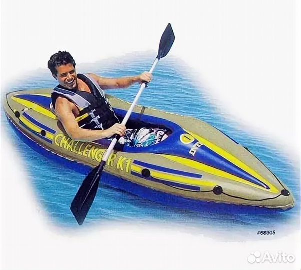 Надувная лодка, одноместная байдарка (каноэ)