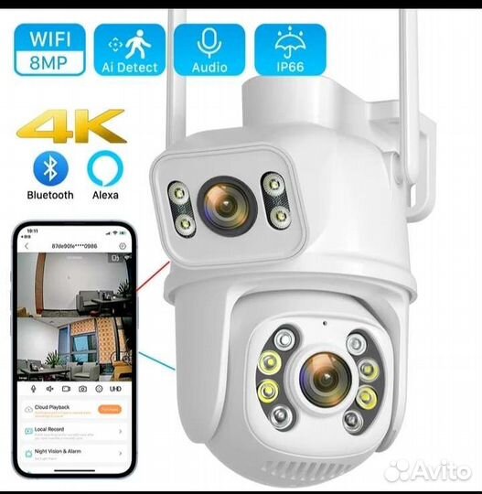 Wifi смарт камера видеонаблюдения уличная