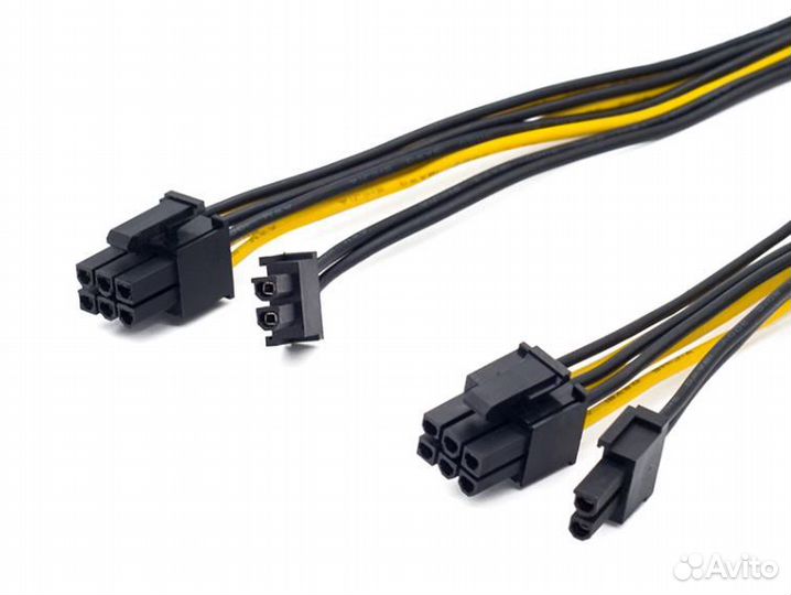 Разветвитель кабель питания 8pin на 6+2pin