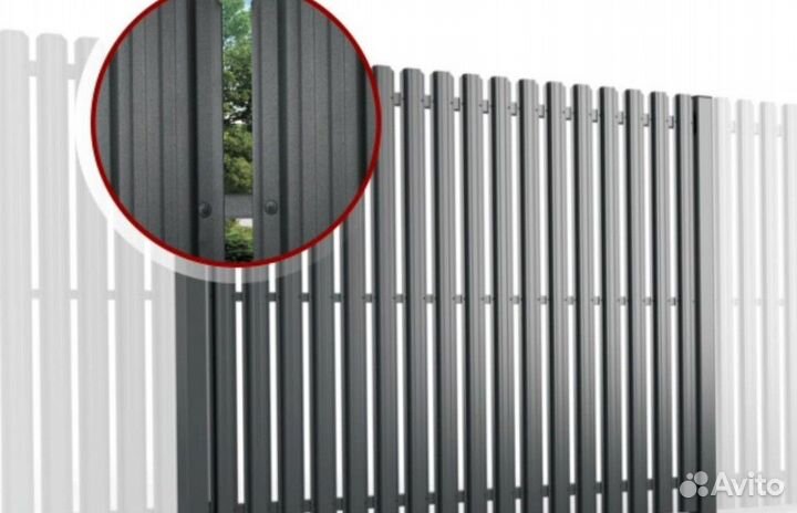 Евроштакетник П- образный