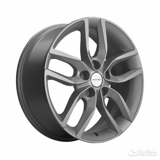Литые диски 6.5x17 5x108 60.1 ET33 khomen KHW 1708 gray