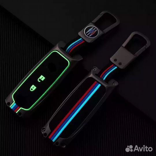 Чехол на ключ Mazda / Мазда 2 кнопки Grey