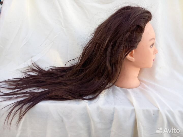 Голова манекен натуральные волосы