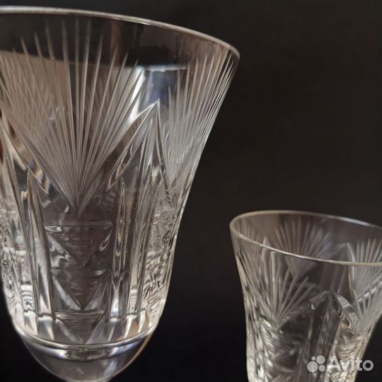 Набор и поштучно фужеры Паникановский хрусталь