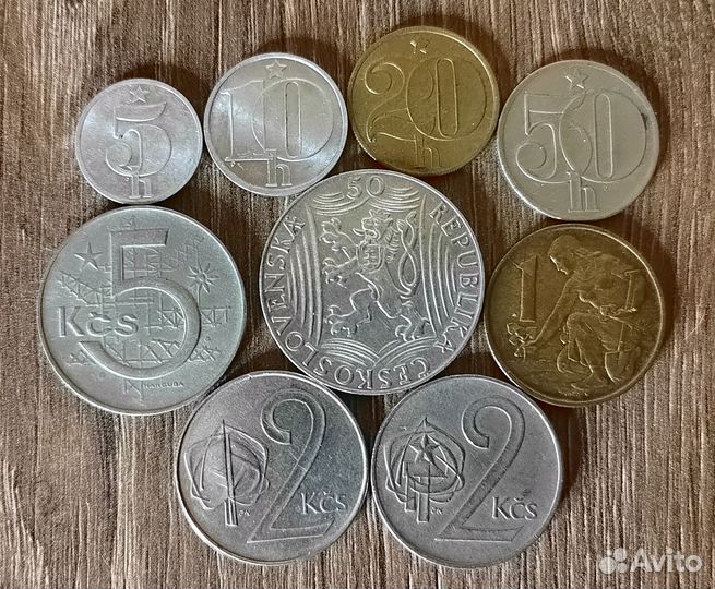 Набор монет Чехословакии
