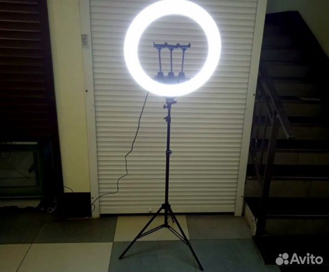 Кольцевая Лампа Для Фoто Видео 56 см + Штатив 2 м