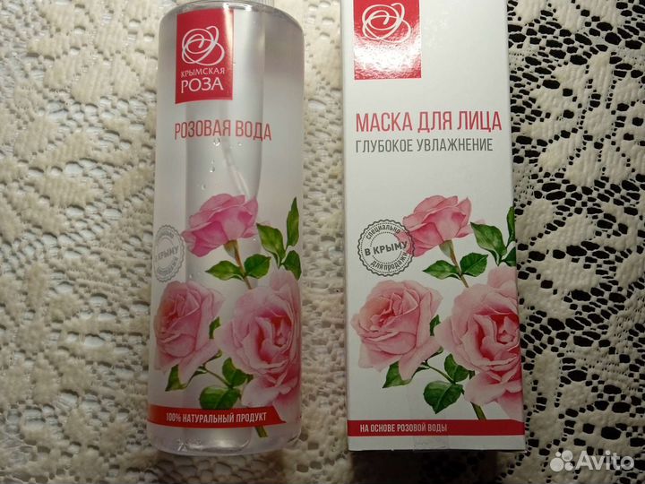 Маска для лица и розовая вода