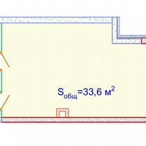 Свободного назначения, 34 м²