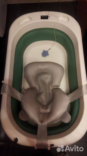 Ванночка для купания складная с термометром