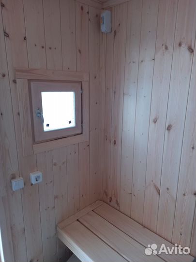Баня каркасная 2,2м х 4,2м