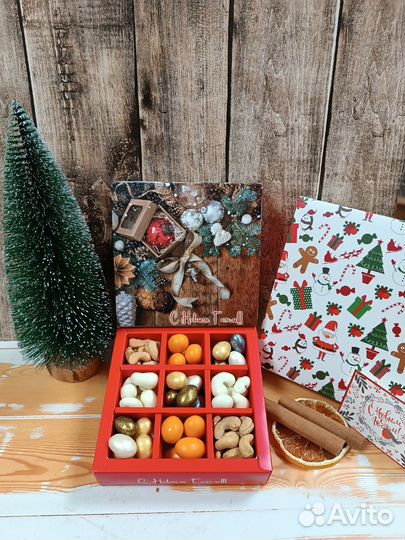 Сладкий новогодний подарок 2025 орехи #9