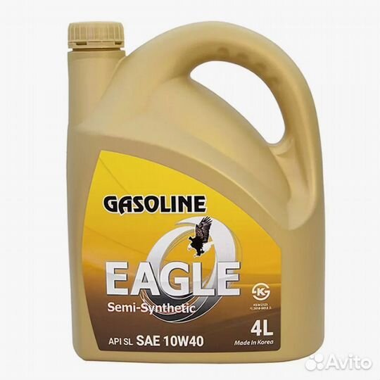Масло eagle Gasoline semi-syn 10w-40 API SL 4L