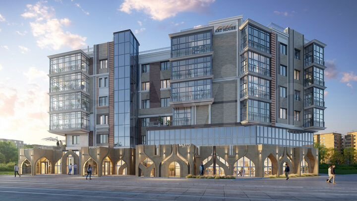 2-к. квартира, 57,7 м², 1/6 эт.