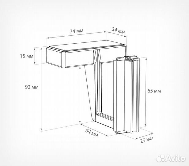 Магнитный держатель вывески MAG-grip, Черный