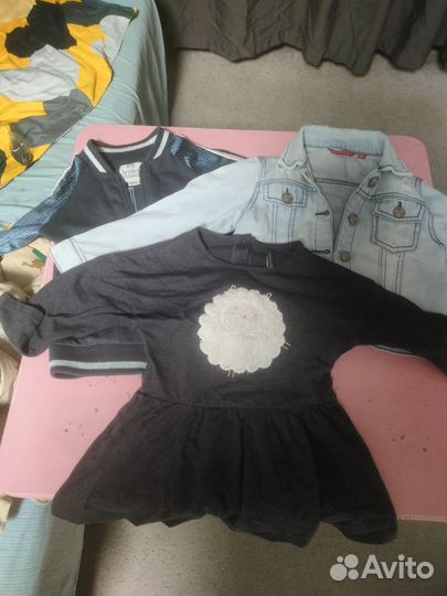 Большой пакет брендовых вещей для девочки 98 104