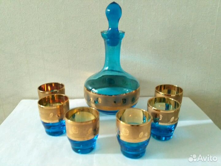 Коньячный набор Богемия винтаж