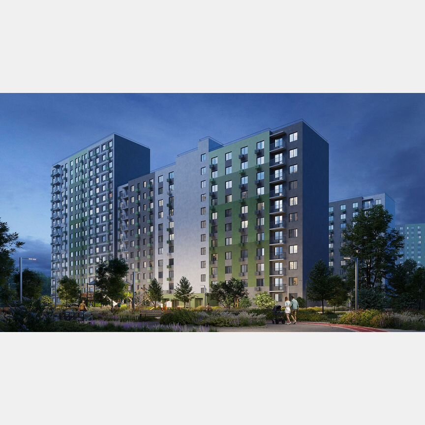 2-к. квартира, 49,5 м², 4/16 эт.
