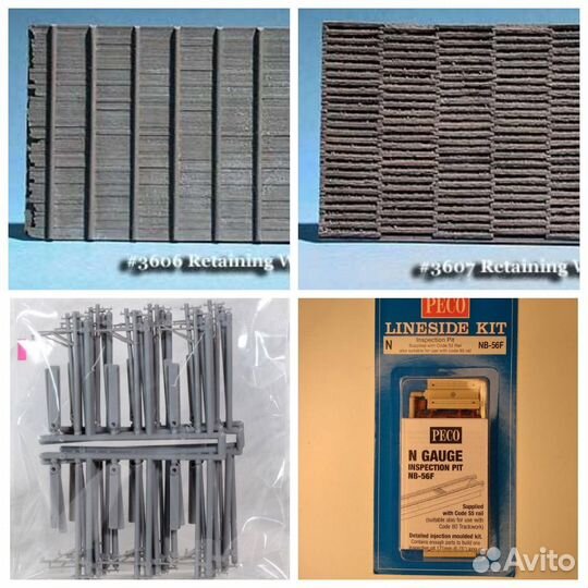 Железная дорога 9мм.детали на макет