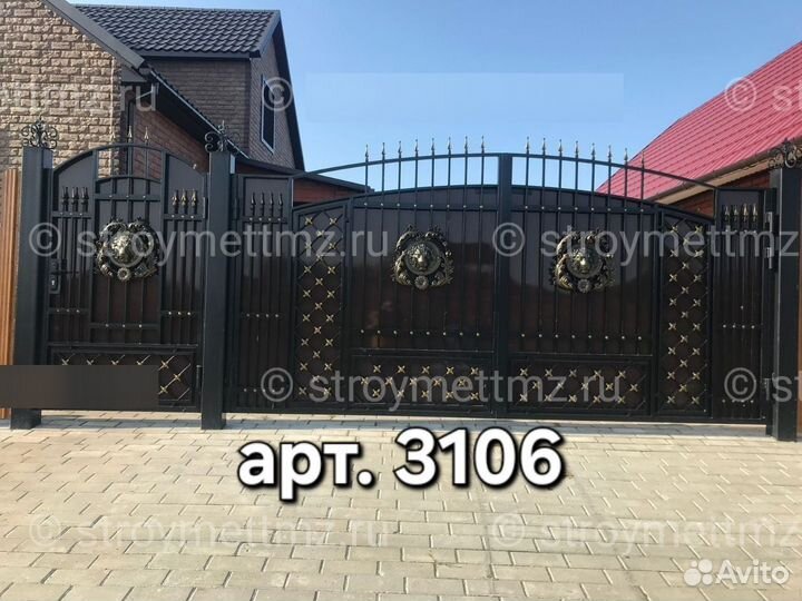 Ворота кованые