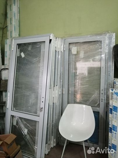 Двери 800х2000 мм алюминиевые холодные