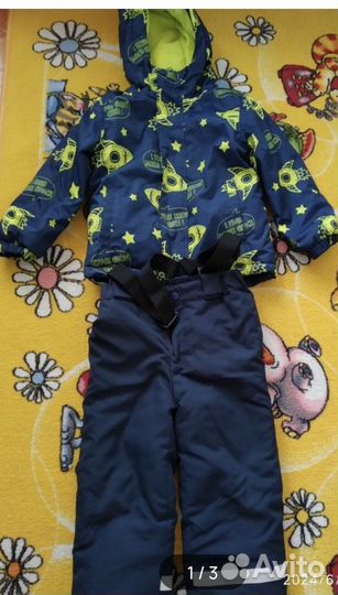 Продам зимнюю куртку и полукомбинезон на мальчика