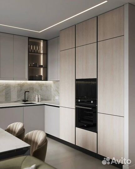 Кухня на заказ. Стильная угловая кухня