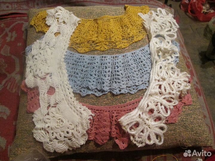 Вязаные воротнички ручной работы, новые