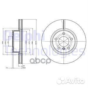 Диск тормозной BMW X3 F25 10- передний вент.D 3
