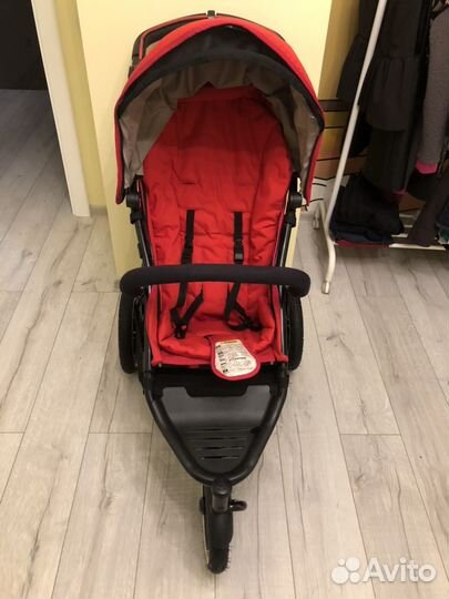 Коляска детская трехколёсная красная Phil and Teds