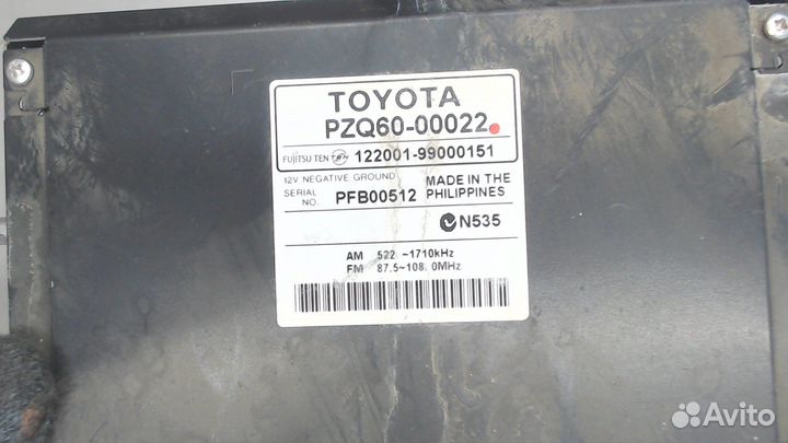 Магнитола Toyota Corolla E15, 2007