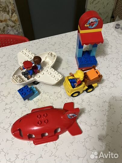 Лего дупло аэропорт, трактор, пожарная, грузовик