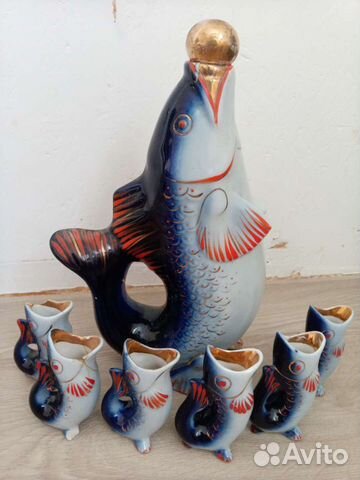 Штофф графин Рыбки (СССР)