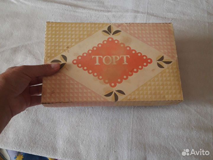 Коробка от торта Полярный 1972 г