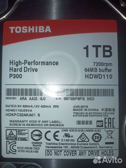 Внешний жесткий диск 1 тб