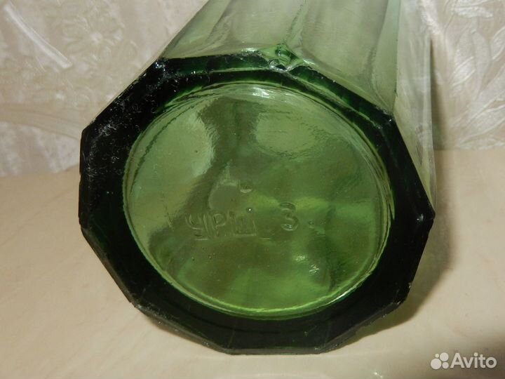 Стаканы граненые, цветное стекло, 10 граней, СССР