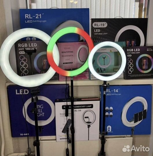 Кольцевая лампа 26-54 см новые