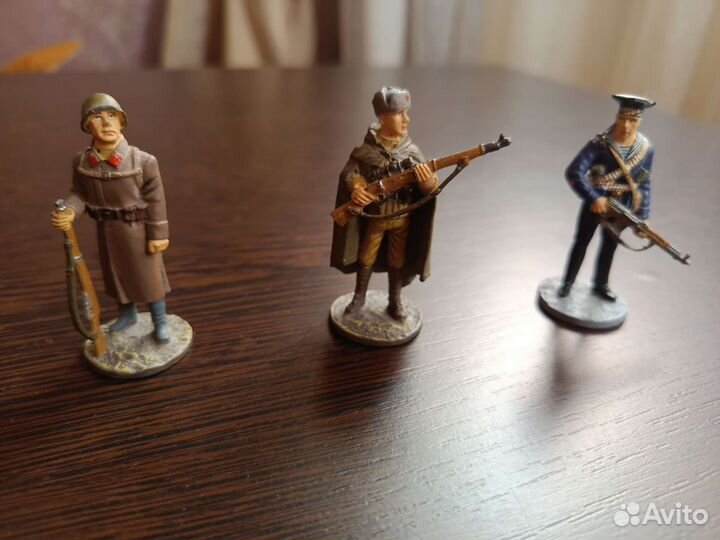 Оловянная модель солдатика ВОВ