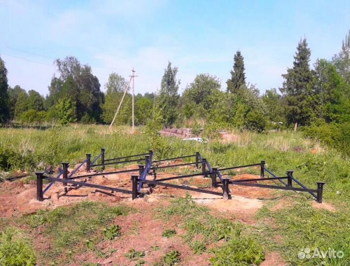 Фундамент свайный-винтовой под ключ