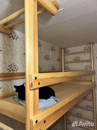 Кровать чердак - спорткомплекс