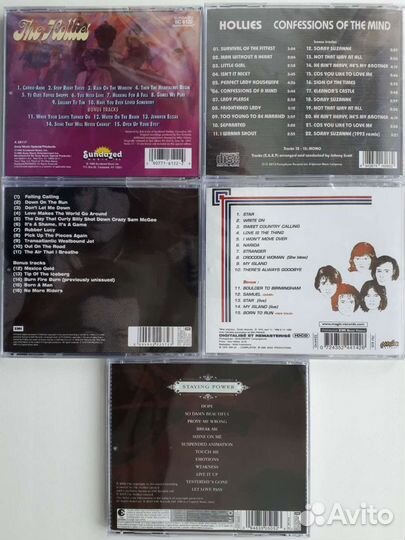 CD диски The Hollies, Badfinger, The Byrds