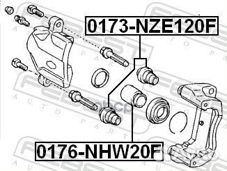 Поршень суппорта торм. передн. toyota prius nhw20